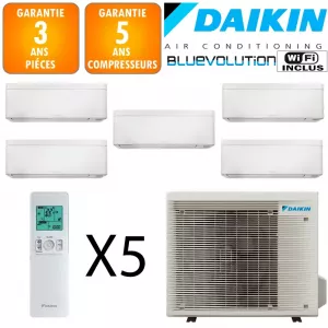 Daikin Quintuple-split Stylish 5MXM90A + 4 X CTXA15CW + FTXA20CW